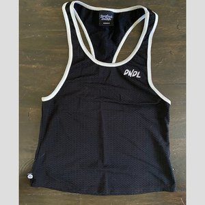 Doughnuts and Deadlifts mesh tank top